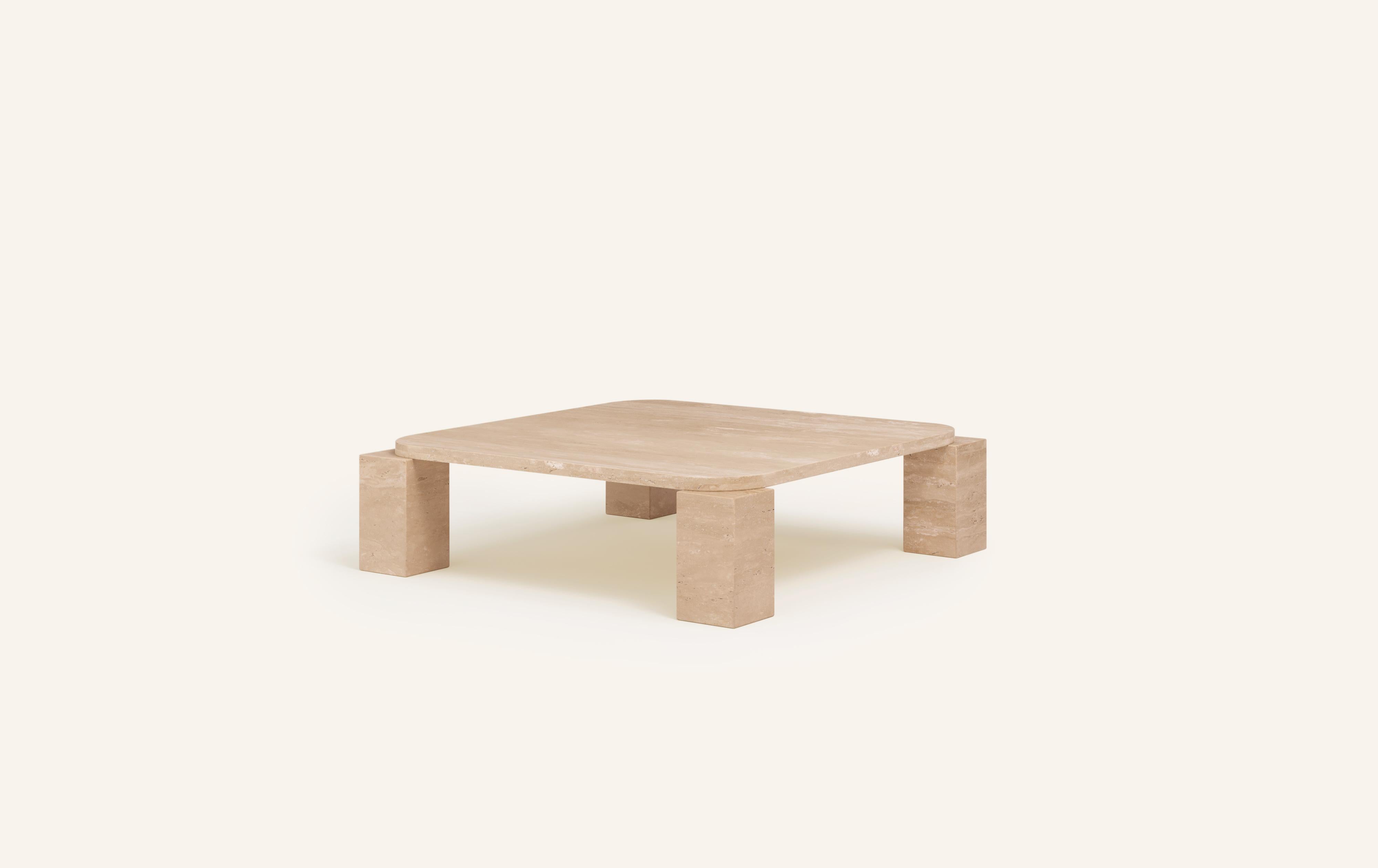 Organic Modern FORM(LA) Cubo Square Coffee Table 56”L x 56