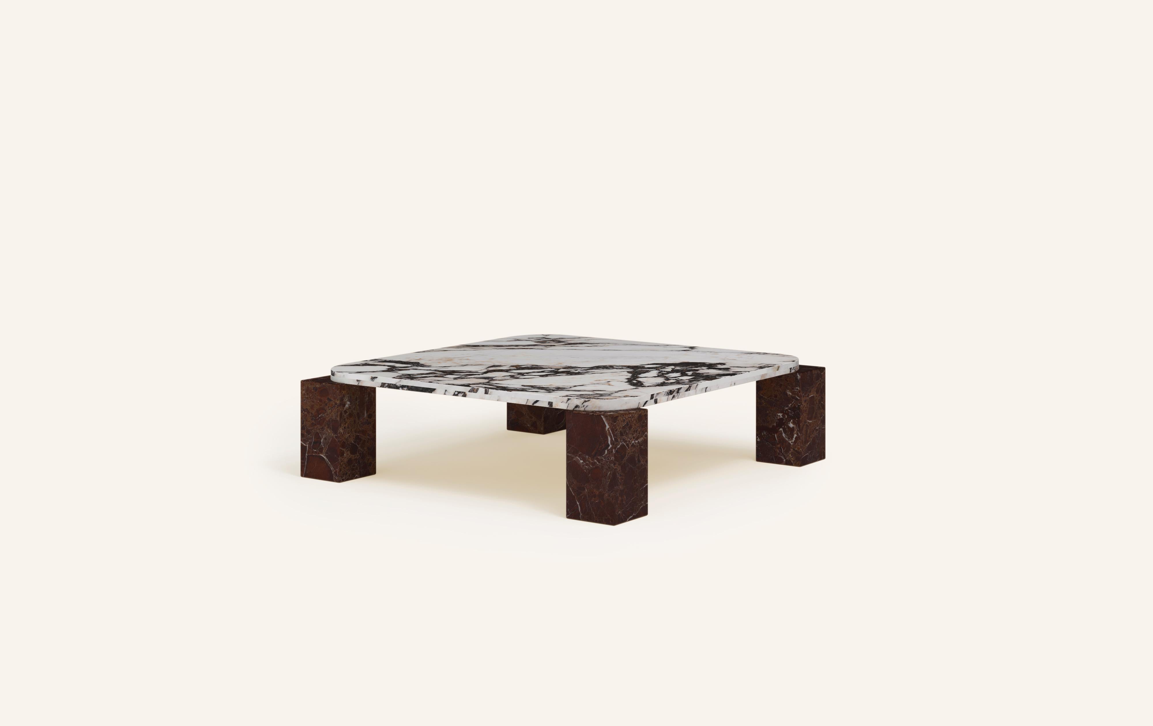 Organic Modern FORM(LA) Cubo Square Coffee Table 62”L x 62