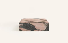 FORM(LA) Cubo Square Plinth Coffee Table 42”L x 42"W x 13”H Portogallo Marble