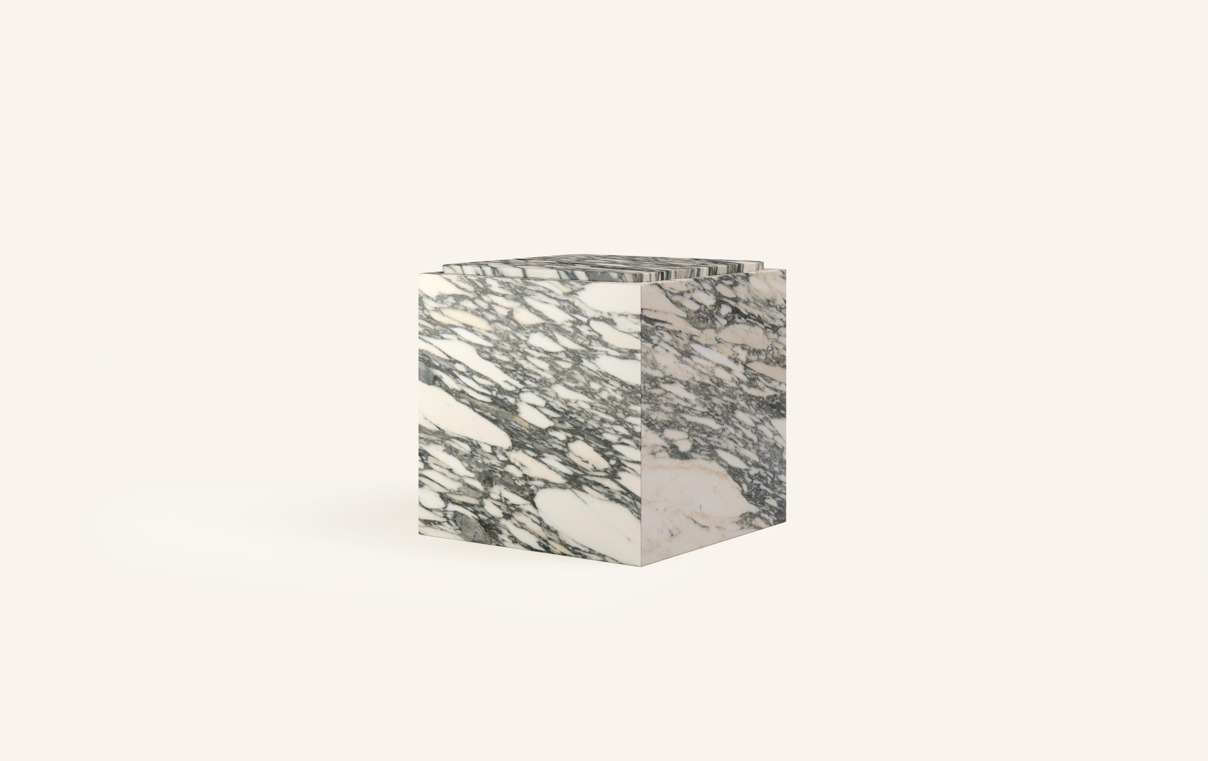Organic Modern FORM(LA) Cubo Square Side Table 22”L x 22