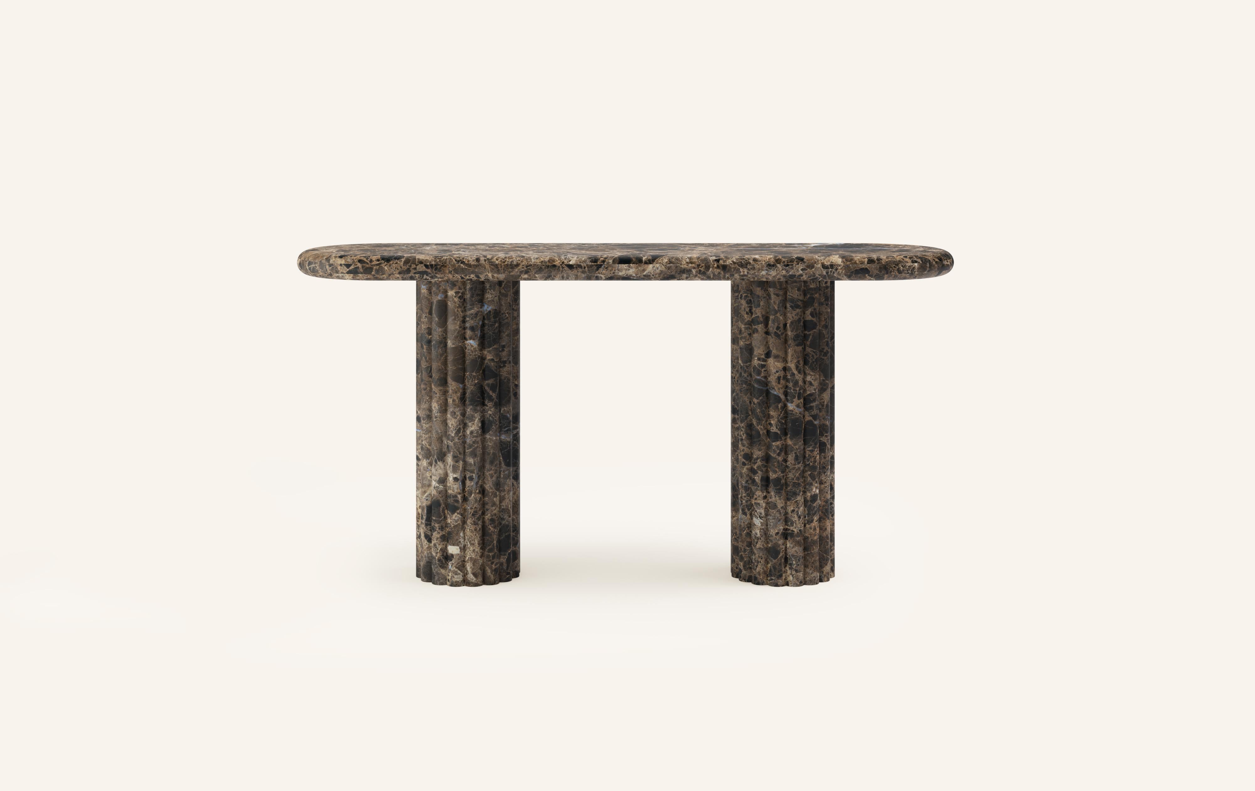 OUR MOST COVETED COLLECTION AND MODERN TWIST ON AN ANCIENT ROMAN CLASSIC. RECENTLY REFRESHED WITH A MORE PLAYFUL AND ROBUST PROFILE.

DIMENSIONS:
60”L x 16”W x 30”H: 
- 2.25