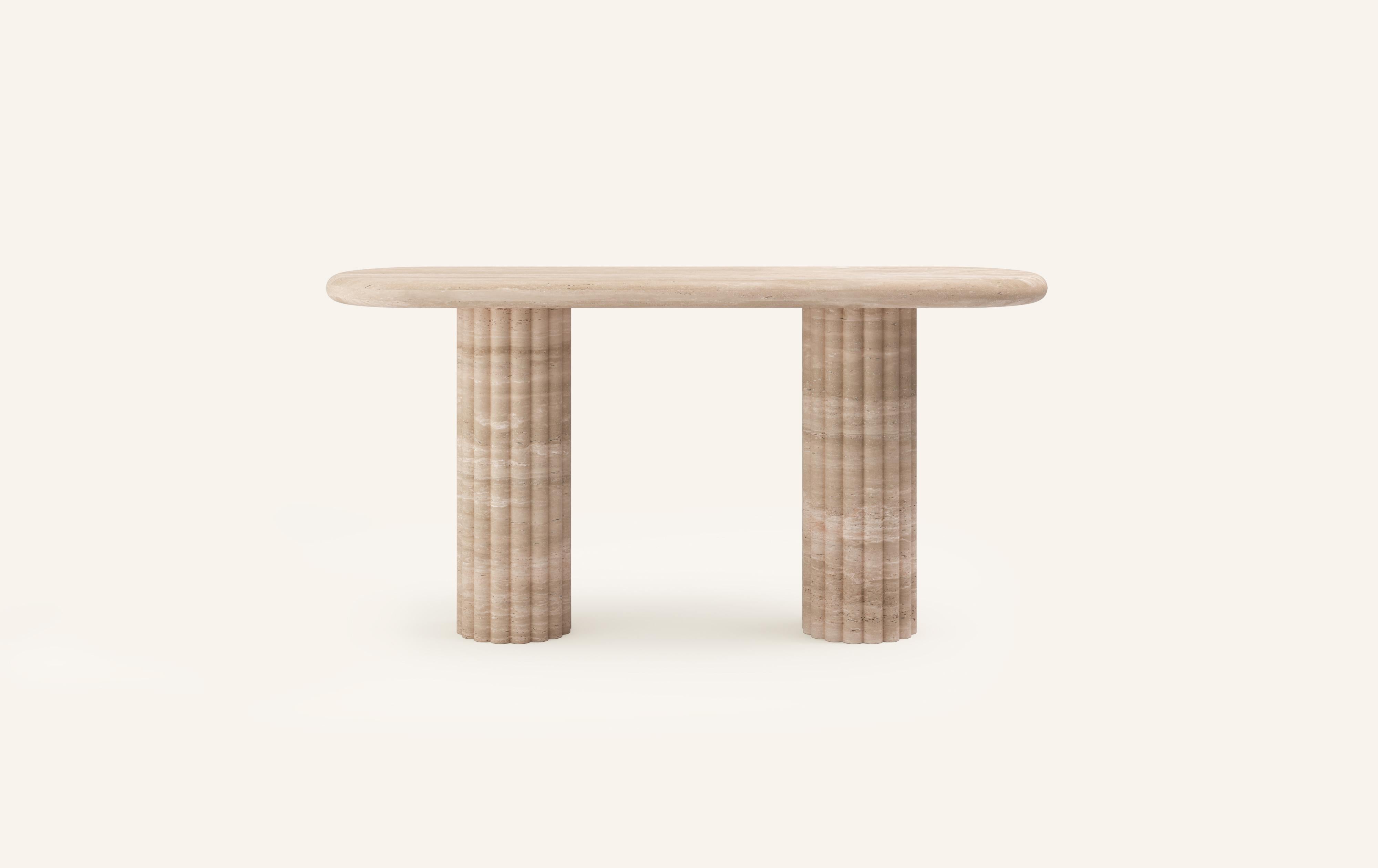 OUR MOST COVETED COLLECTION AND MODERN TWIST ON AN ANCIENT ROMAN CLASSIC. RECENTLY REFRESHED WITH A MORE PLAYFUL AND ROBUST PROFILE.

DIMENSIONS:
60”L x 16”W x 30”H: 
- 2.25