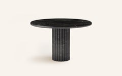 FORM(LA) Fluta Round Dining Table 54”L x 54”W x 30”H Negresco Quartzite