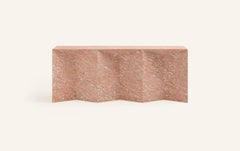 FORM(LA) Grinza Console Table 72"L x 16"W x 32"H Diana Rose Marble