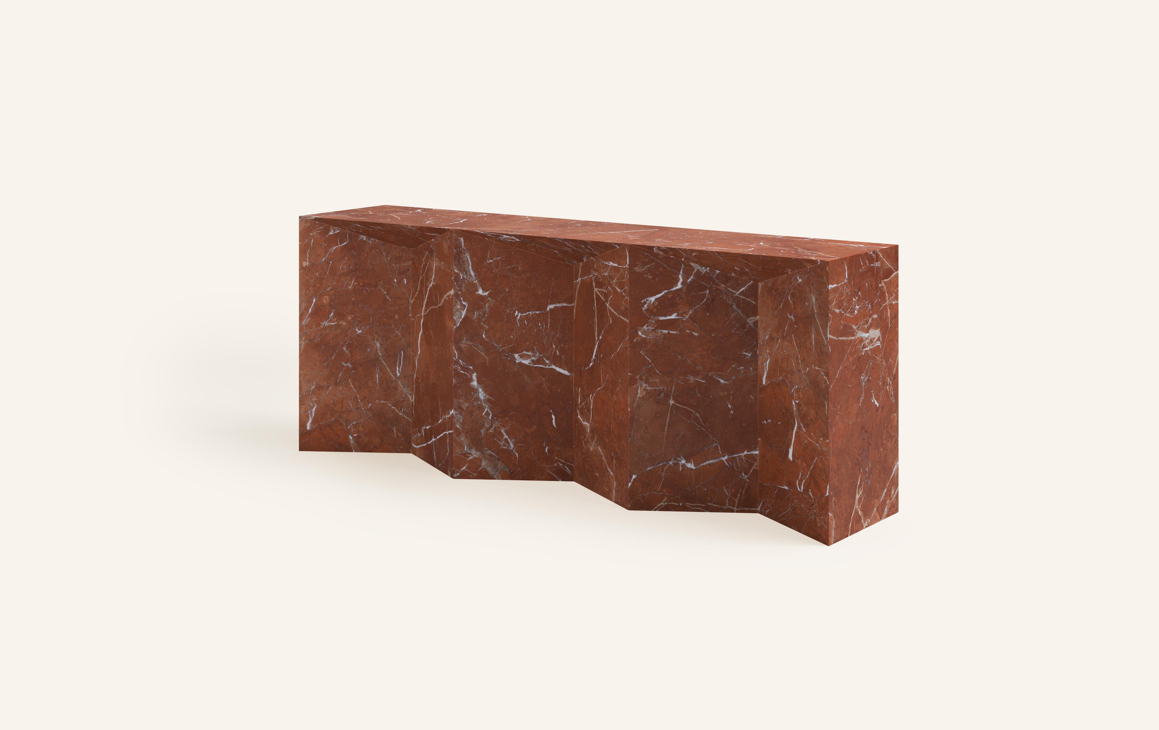 Organico moderno FORM(LA) Grinza Console Table 72 