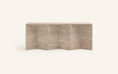 FORM(LA) Grinza Console Table 72"L x 16"W x 32"H Travertino Crema VC
