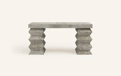 FORM(LA) Grinza Desk 66"L x 27"W x 32"H Verde Antigua Marble