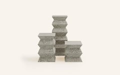 FORM(LA) Grinza Pedestal 16"L x 16"W x 24"H Verde Antigua Marble