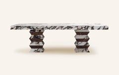 FORM(LA) Grinza Rectangle Dining Table 108"L x 48"W x 32"H Calacatta Viola