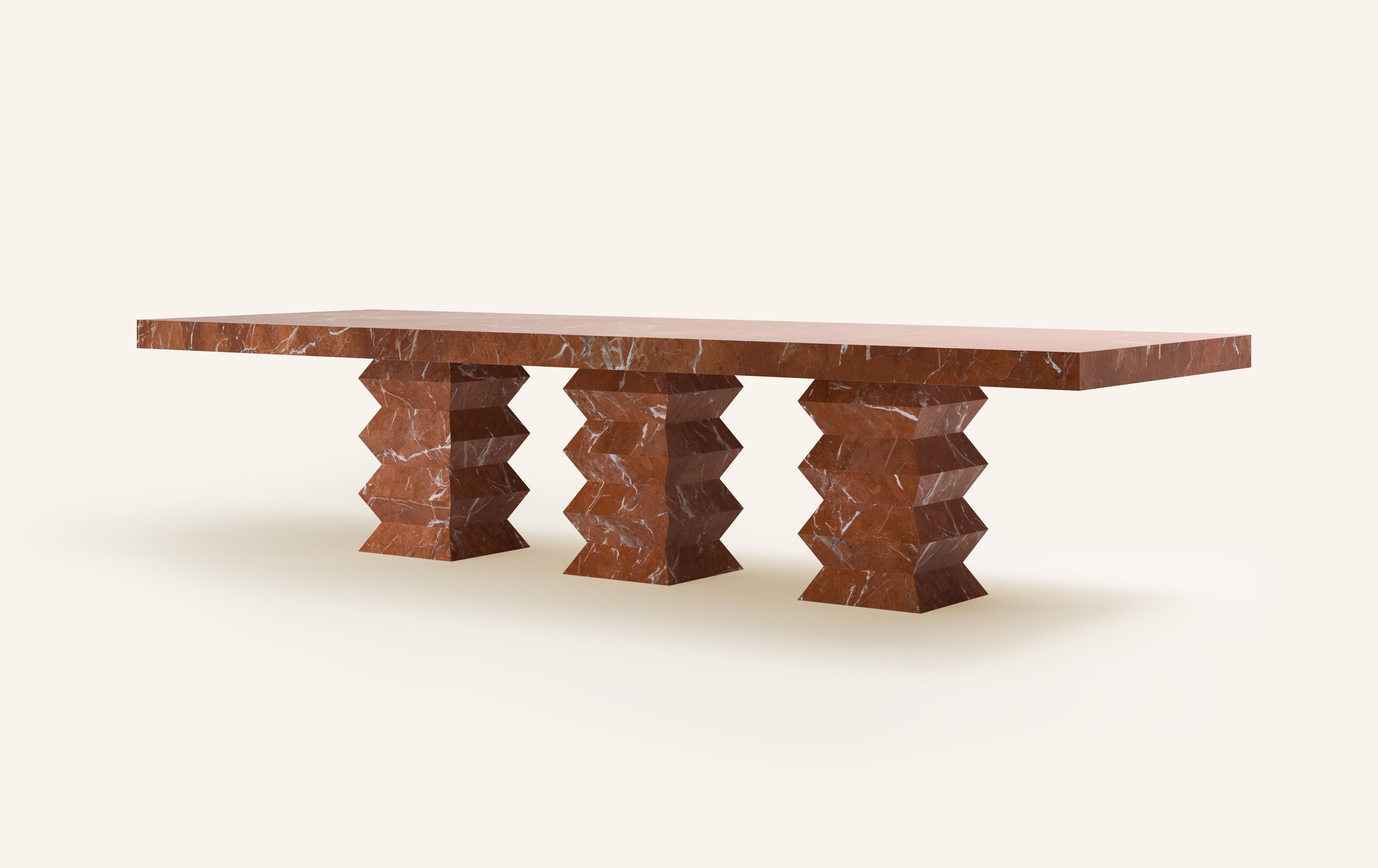 Organic Modern FORM(LA) Grinza Rectangle Dining Table 144