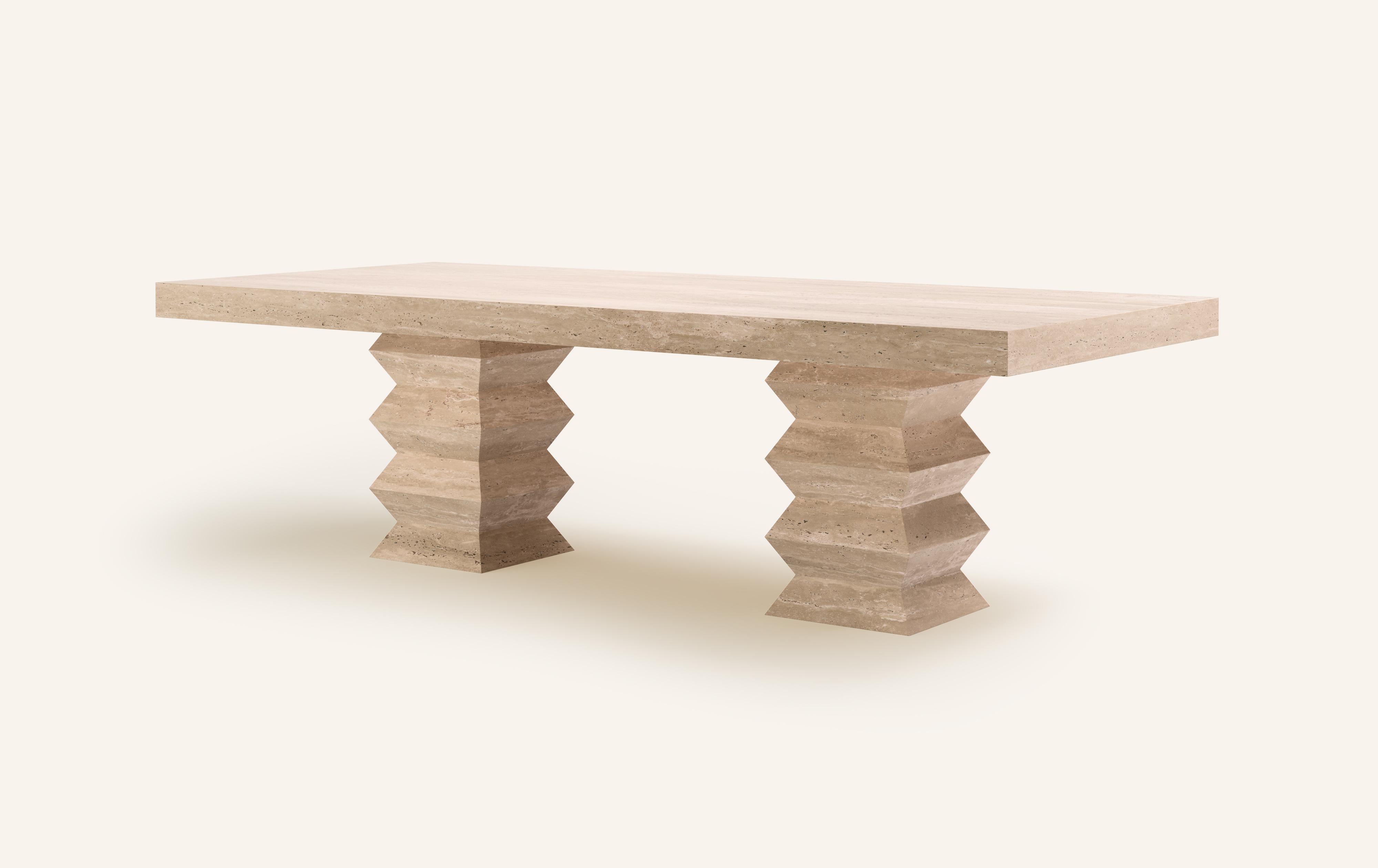 Organic Modern FORM(LA) Grinza Rectangle Dining Table 96