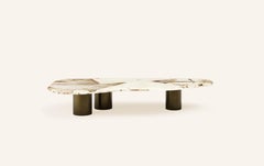 FORM(LA) Lago Freeform Coffee Table 60”L x 30”W x 12”H Quartzite & Bronze