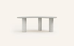 FORM(LA) Lago Freeform Desk 72”L x 36”W x 28”H Limestone Oceano
