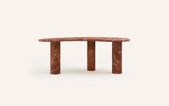 FORM(LA) Lago Freeform Desk 72”L x 36”W x 28”H Rojo Alicante Marble