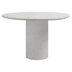 FORM(LA) Lago Round Dining Table 48”L x 48”W x 30”H Limestone Oceano