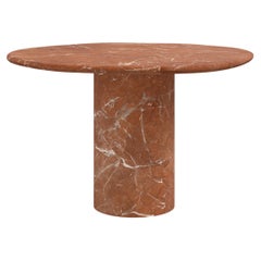 FORM(LA) Lago Round Dining Table 48”L x 48”W x 30”H Rojo Alicante Marble