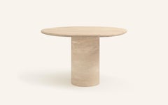 FORM(LA) Lago Round Dining Table 54”L x 54”W x 30”H Travertino Crema VC