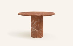 FORM(LA) Lago Round Dining Table 60”L x 60”W x 30”H Rojo Alicante Marble