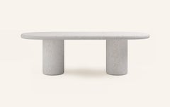 FORM(LA) Luna Oval Dining Table 84”L x 42”W x 30”H Limestone Oceano