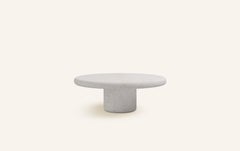 FORM(LA) Luna Round Coffee Table 48”L x 48”W x 15”H Limestone Oceano