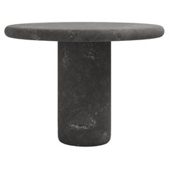 FORM(LA) Luna Table de salle à manger ronde 36L x 36W x 30H Nero Petite Granite