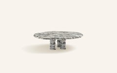FORM(LA) Onda Round Coffee Table 48"L x 48"W x 14"H Arabescato Corchia Marble