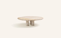 FORM(LA) Onda Round Coffee Table 48"L x 48"W x 14"H Golden Spider Marble