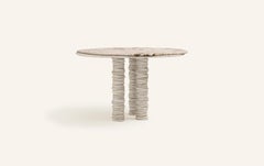 FORM(LA) Onda Round Dining Table 48”L x 48”W x 29”H Breccia & Travertino Navona