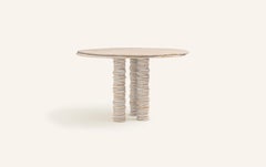 FORM(LA) Onda Round Dining Table 54”L x 54”W x 29”H Golden Spider Marble