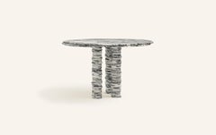 FORM(LA) Onda Round Dining Table 60”L x 60”W x 29”H Arabescato Corchia Marble
