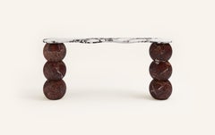 FORM(LA) Palla Console Table 48"L x 12"W x 30"H Calacatta Viola Marble
