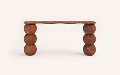 FORM(LA) Palla Console Table 66"L x 12"W x 30"H Rojo Alicante Marble