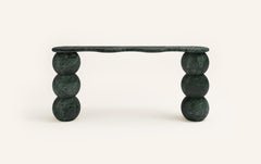 FORM(LA) Palla Console Table 66"L x 12"W x 30"H Verde Guatemala Marble