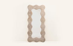 FORM(LA) Palla Floor Mirror 87"H x 42"W x 1.5"D Travertino Crema CC