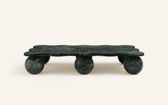 FORM(LA) Palla Rectangle Coffee Table 72"L x 42"W x 13"H Verde Guatemala Marble