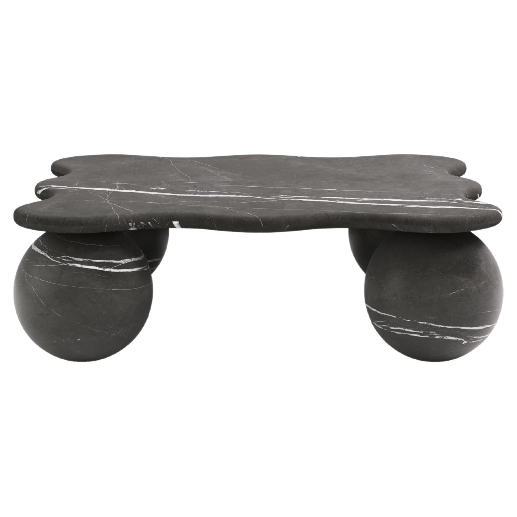 FORM(LA) Palla Square Coffee Table 42"L x 42"W x 13"H Pietra Gray Marble