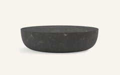 FORM(LA) Sfera Oval Coffee Table 48”L x 36”W x 16”H Nero Petite Granite