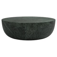 FORM(LA) Sfera Round Coffee Table 48”L x 48”W x 16”H Verde Antigua Marble