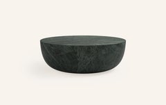 FORM(LA) Sfera Round Coffee Table 54”L x 54”W x 16”H Verde Guatemala Marble