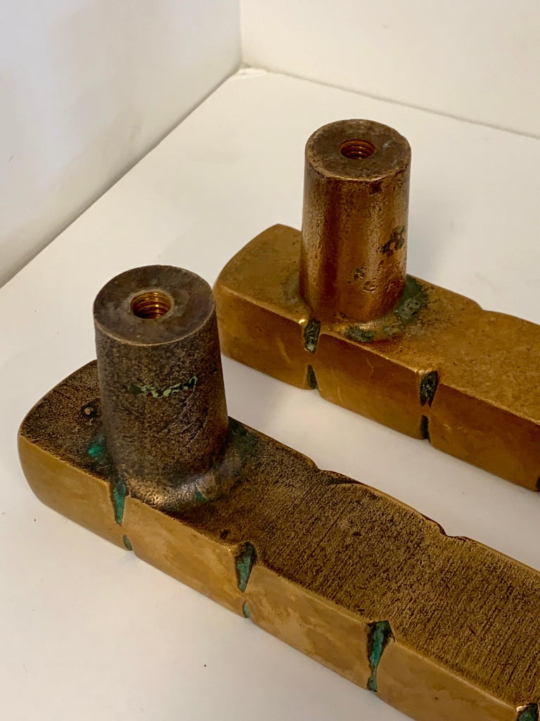 Forms and Surfaces Bronze Door Pulls at 1stDibs
