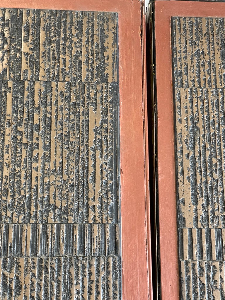 Forms and Surfaces Brutalist Bronze Doors For Sale at 1stDibs