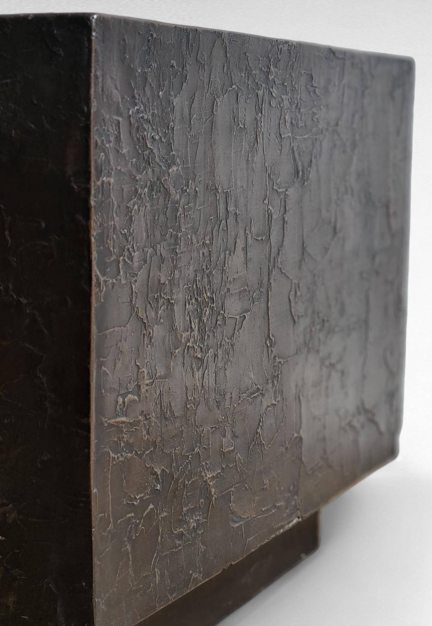 Sheathed Bench aus Bronzeguss, Kalifornien, 1960er-1970er Jahre, Formen und Oberflächen im Angebot 5