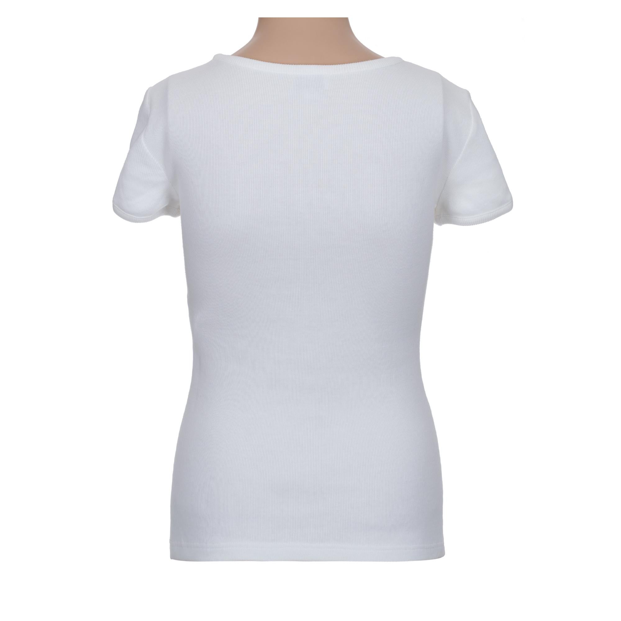 Gray Formula 1 sold out Chanel’s T-shirt  in White cotton with embroidered flowers For Sale