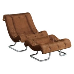 Fauteuil de salon et ottoman «mula » de ruud ekstrand & christer norman