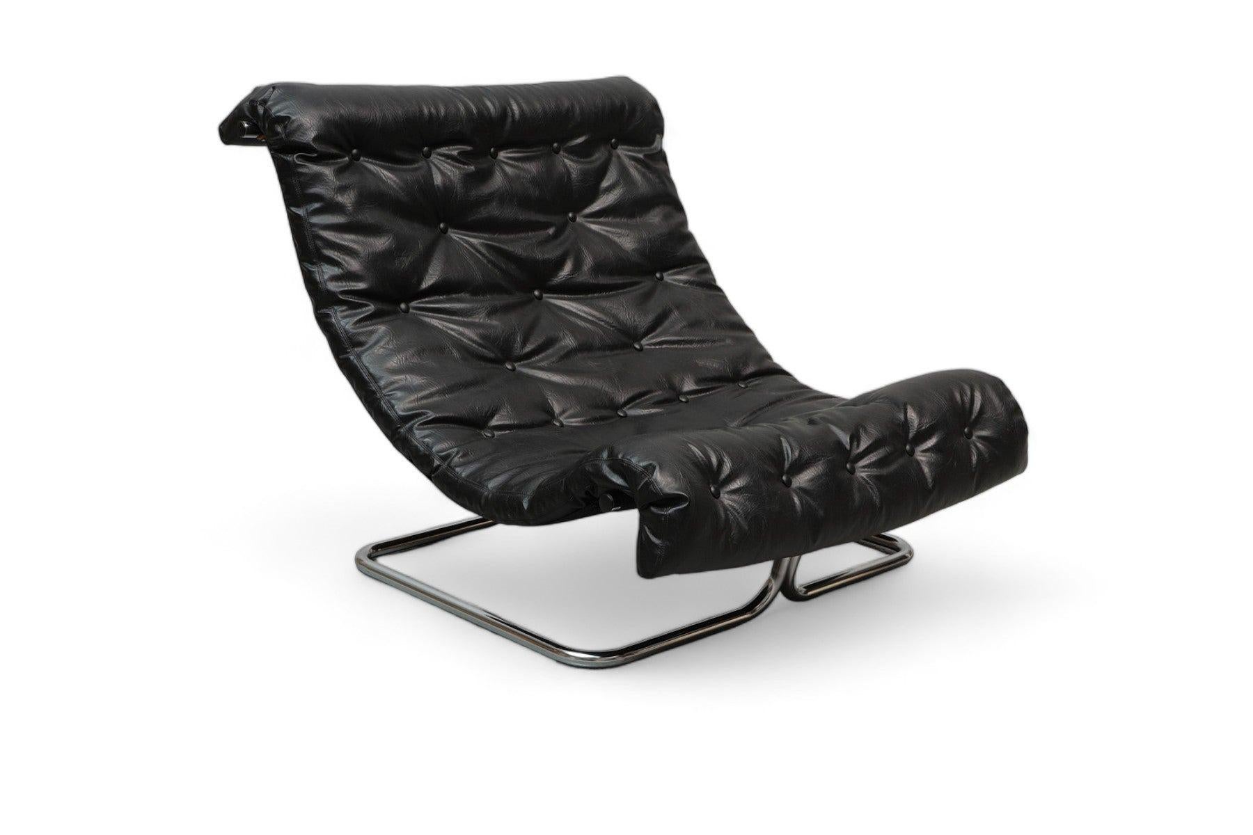 Fauteuil de salon moderne suédois de l'ère spatiale du milieu du siècle dernier, par Ruud Ekstrand Bon état - En vente à Berkeley, CA