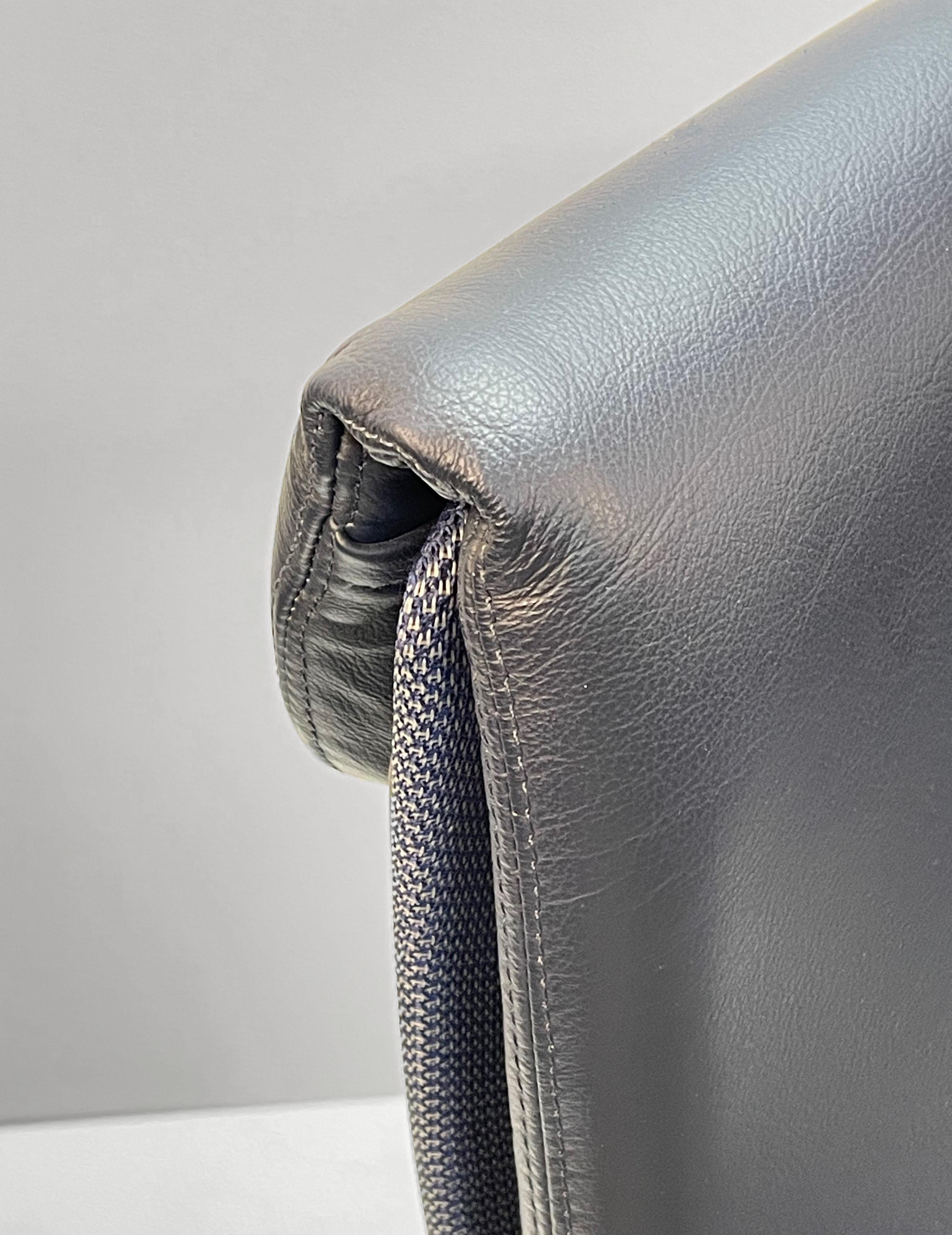 Formway Design Aluminium and Italian Blue Leather 