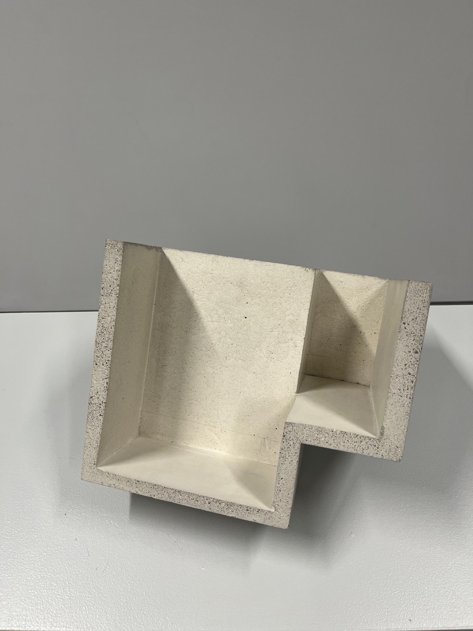Spanish Formworks 3 – Brutalist Concrete Sculpture, Handcrafted by Manolo Menéndez For Sale