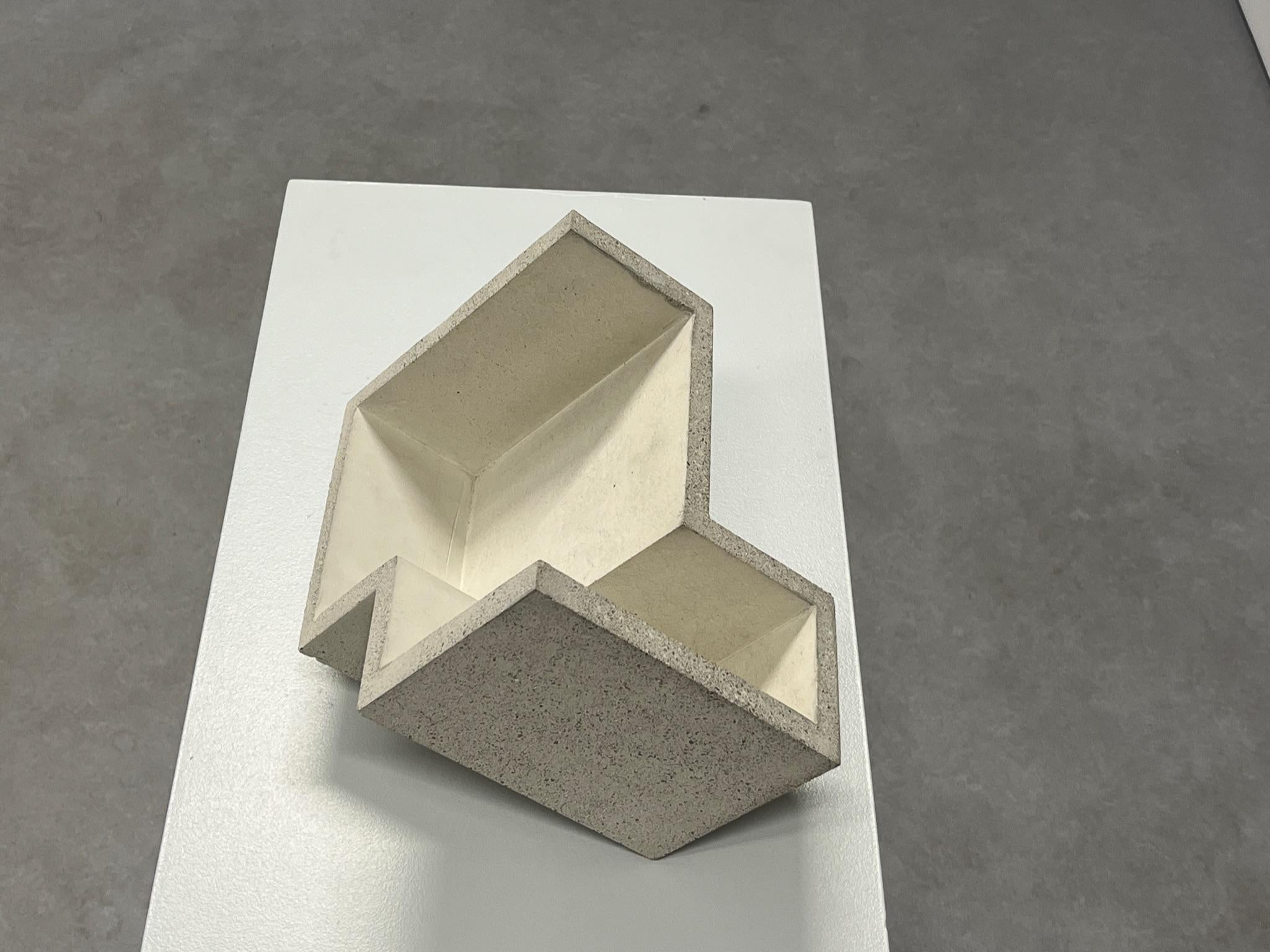 Formworks 3 – Brutalist Concrete Sculpture, Handcrafted by Manolo Menéndez For Sale 1
