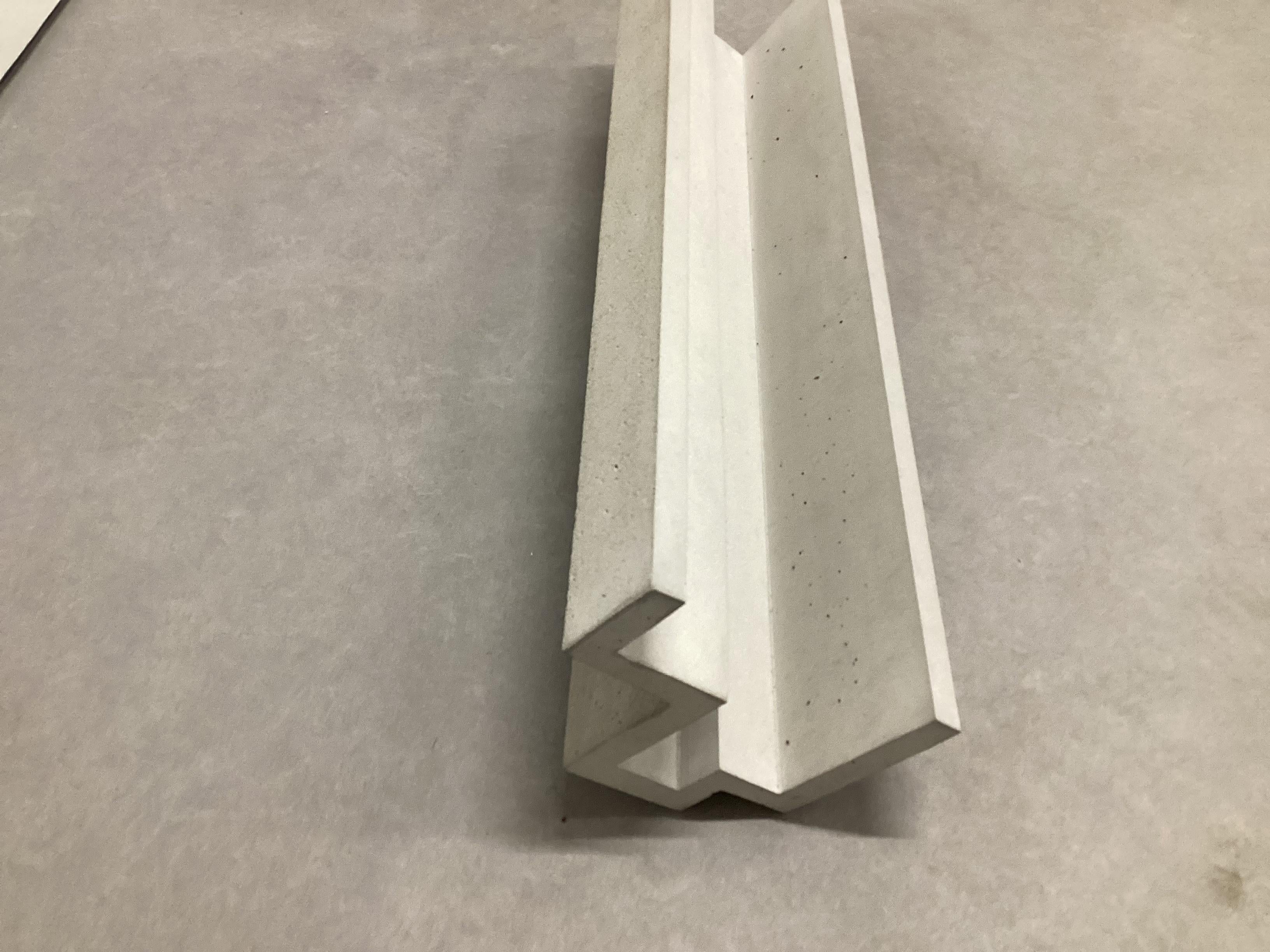 Formworks 5 – Brutalist Concrete Sculpture, Handcrafted by Manolo Menéndez In New Condition For Sale In Barcelona, ES