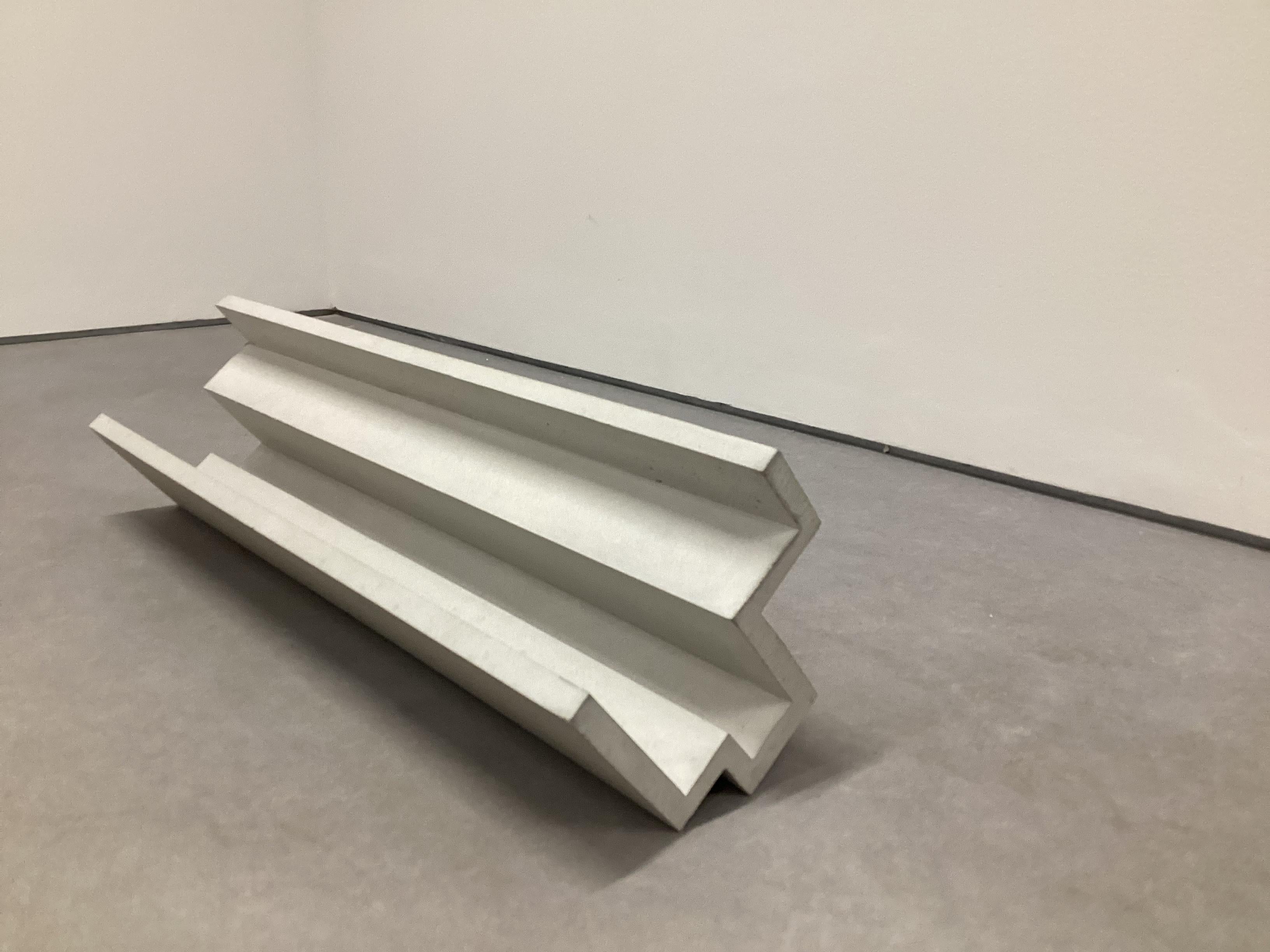 Contemporary Formworks 5 – Brutalist Concrete Sculpture, Handcrafted by Manolo Menéndez For Sale